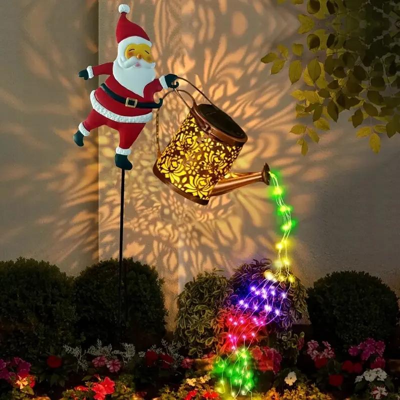 Only $19.99 Last Day Promotion!🎁🎶Christmas Solar Kettle Lights Garden Lawn Decorative Lights