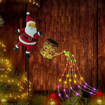 Only $19.99 Last Day Promotion!🎁🎶Christmas Solar Kettle Lights Garden Lawn Decorative Lights